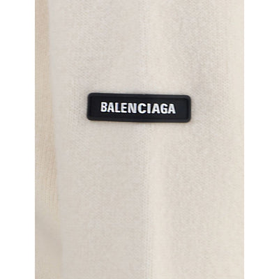 Balenciaga White Wool Sweatshirt