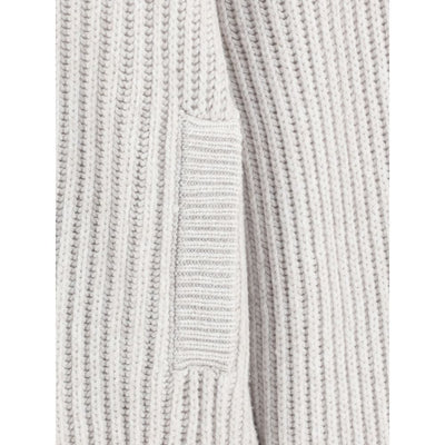 Brunello Cucinelli White Cashmere Cardigan