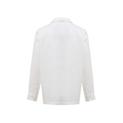 Gran Sasso White Linen Shirt
