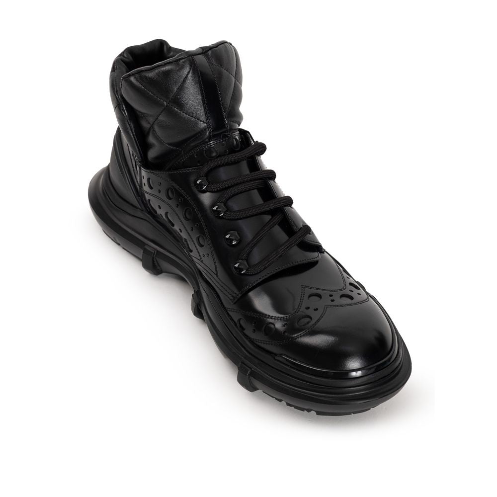 Dolce & Gabbana Black Leather Oxfords And Derbies