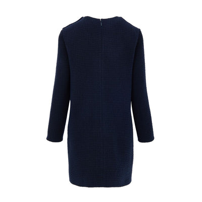 Gucci Navy Blue Wool Short Dress