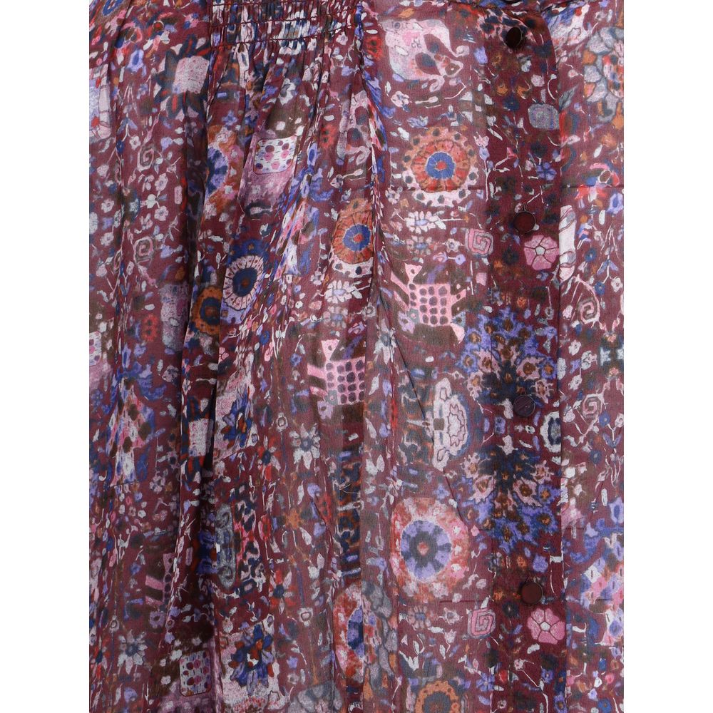 Marant Etoile Multicolor Viscose Pattern Shirt