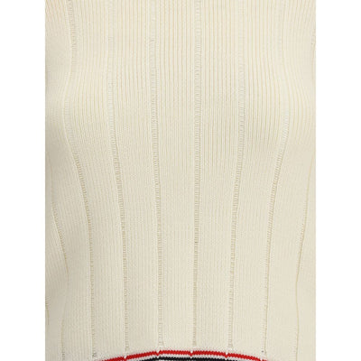 Thom Browne Cream Fleece Wool Sweatshirt