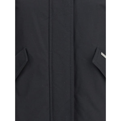 Woolrich Black Cotton Shell Jacket