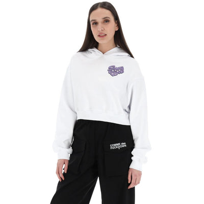 Comme Des Fuckdown White Cotton Women Sweatshirt