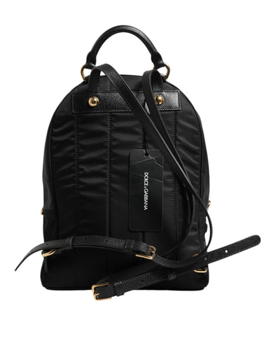 Dolce & Gabbana Black Nylon #DGFAMILY VULCANO Embellished Backpack Bag