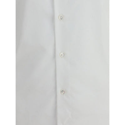 Finamore White Cotton Dress Shirt