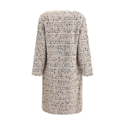 Fabiana Filippi Multicolor Fleece Wool Coat