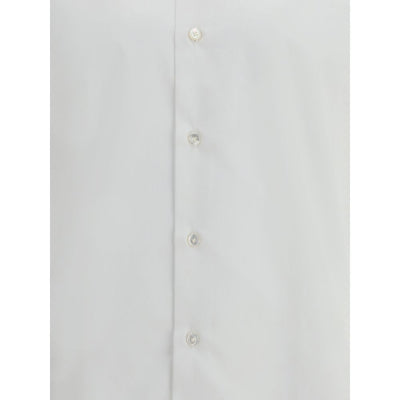 Finamore White Cotton Dress Shirt