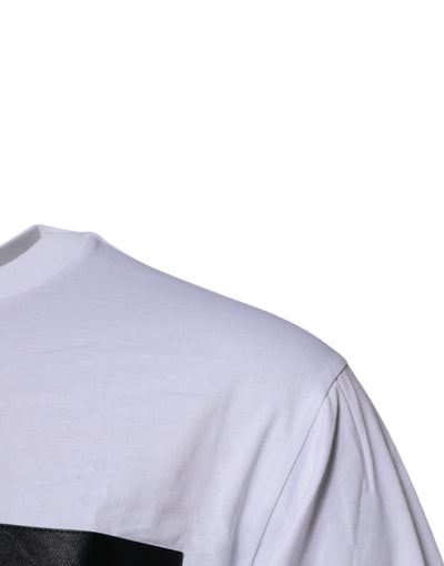 Dolce & Gabbana White Logo Crew Neck Short Sleeves T-shirt
