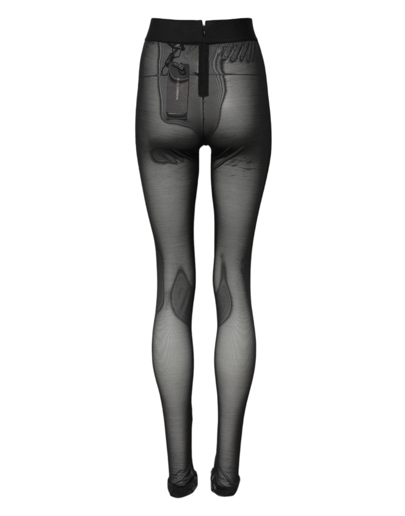 Dolce & Gabbana Black Nylon Leggings Stretch Pants