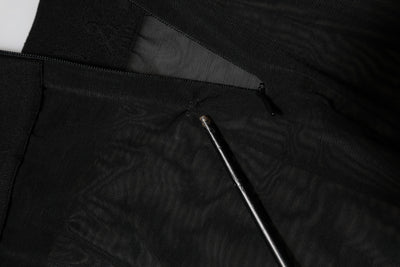 Dolce & Gabbana Black Nylon Leggings Stretch Pants