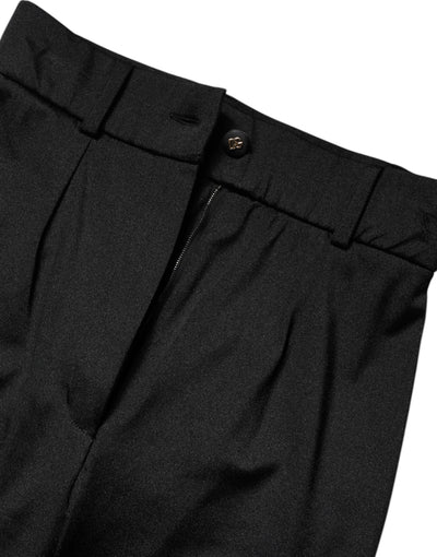 Dolce & Gabbana Black Nylon Leggings Stretch Pants