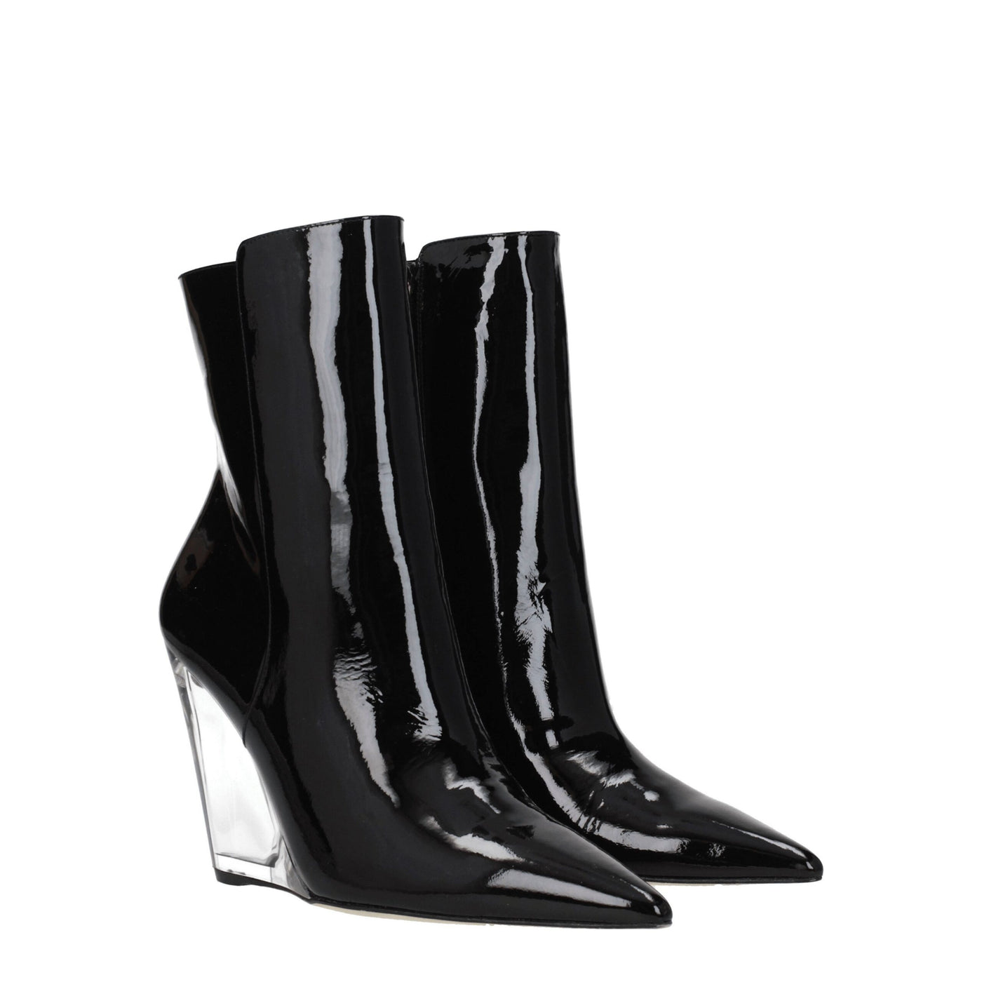 Stuart Weitzman Black Leather Ankle Boots