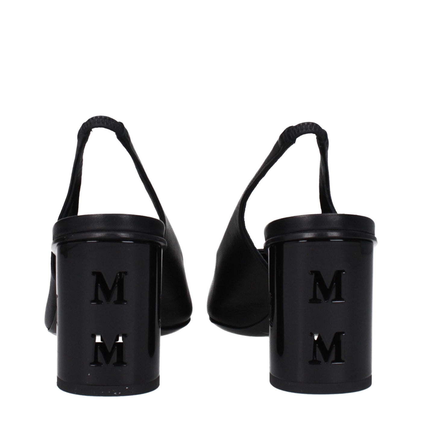 Max Mara Black Leather High Heel Pumps