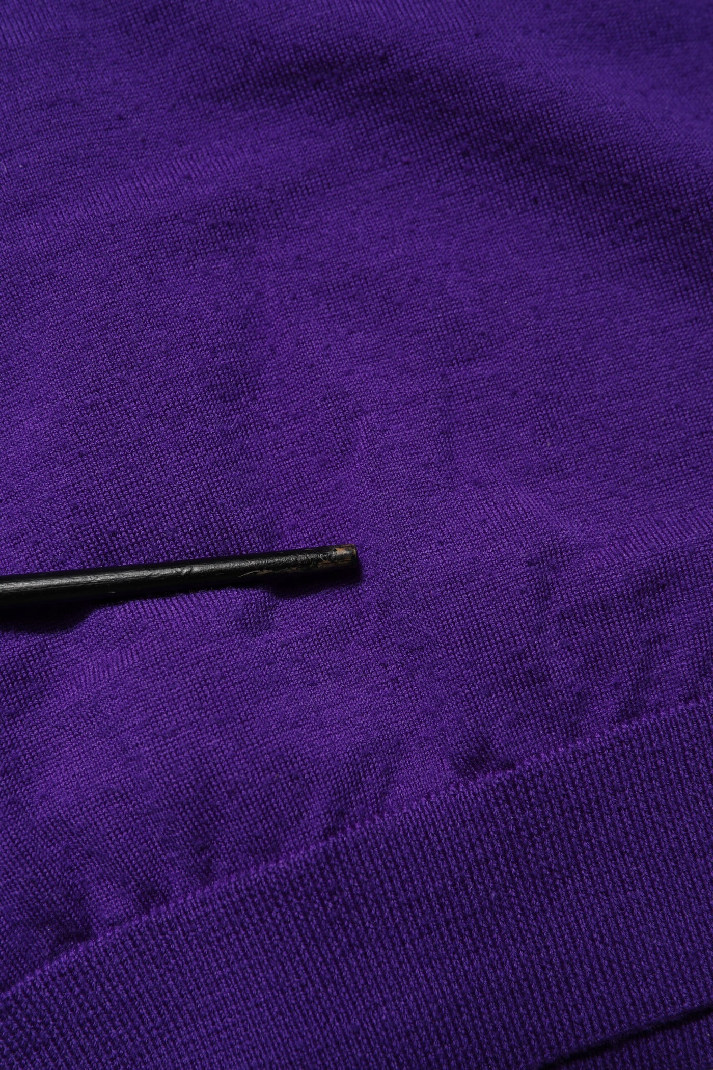 Dolce & Gabbana Purple Wool Knit V-neck Cardigan Sweater