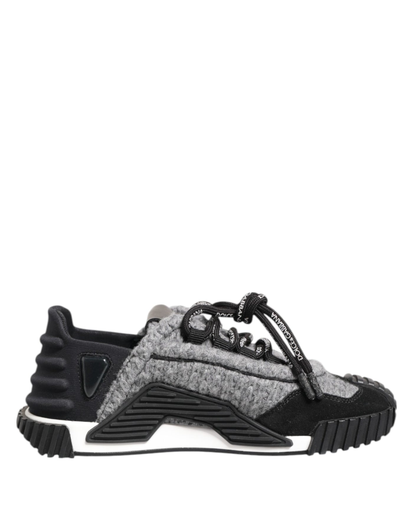 Dolce & Gabbana Black Gray NS1 Low Top Sneakers Shoes