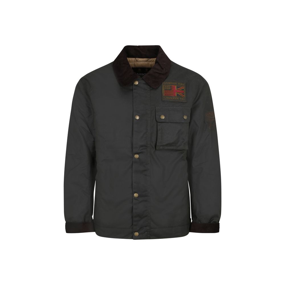 Barbour International Green Cotton Jackets And Coat