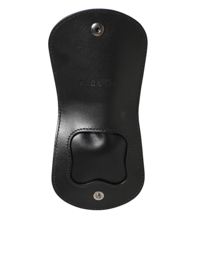 Dolce & Gabbana Blue Exotic Skin Coin Condom Case Holder Pocket Wallet