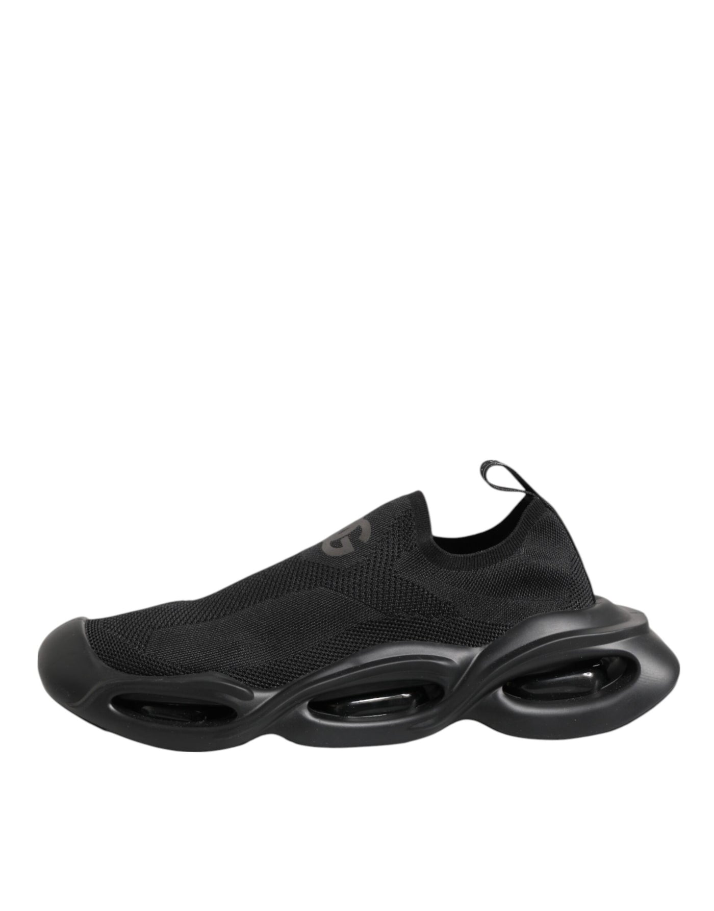 Dolce & Gabbana Black Slip On Wave Low Top Men Sneaker Shoes