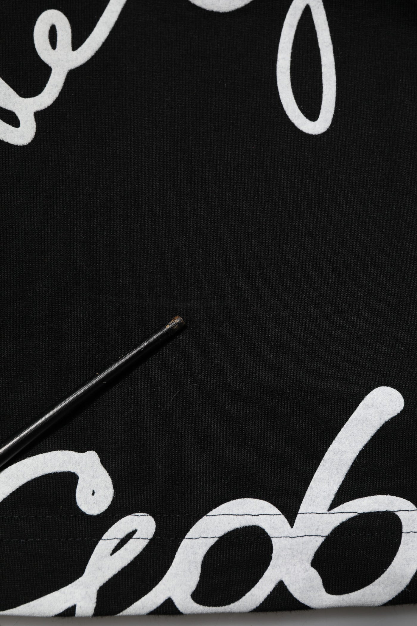 Dolce & Gabbana Black Logo Print Cotton Crew Neck  T-shirt