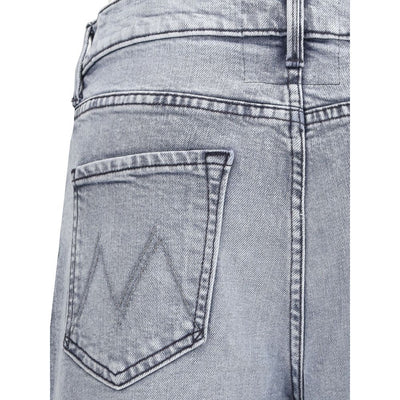 Mother Denim Gray Cotton Jeans Denim