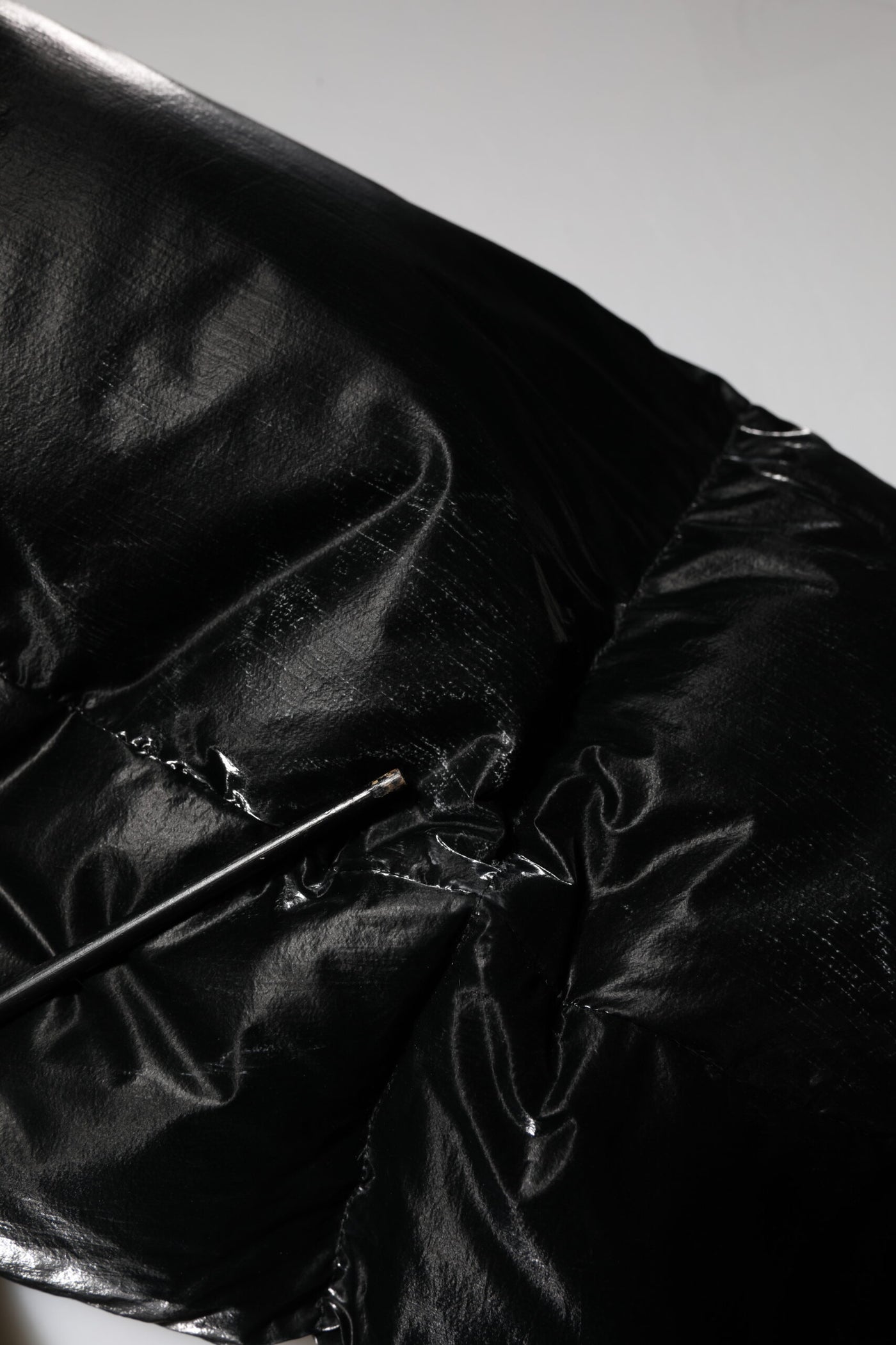 Dolce & Gabbana Black Logo Full Zip Hooded Quilted Jacket