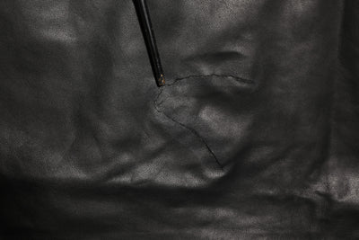 Dolce & Gabbana Black Lamb Leather Trousers Men Pants