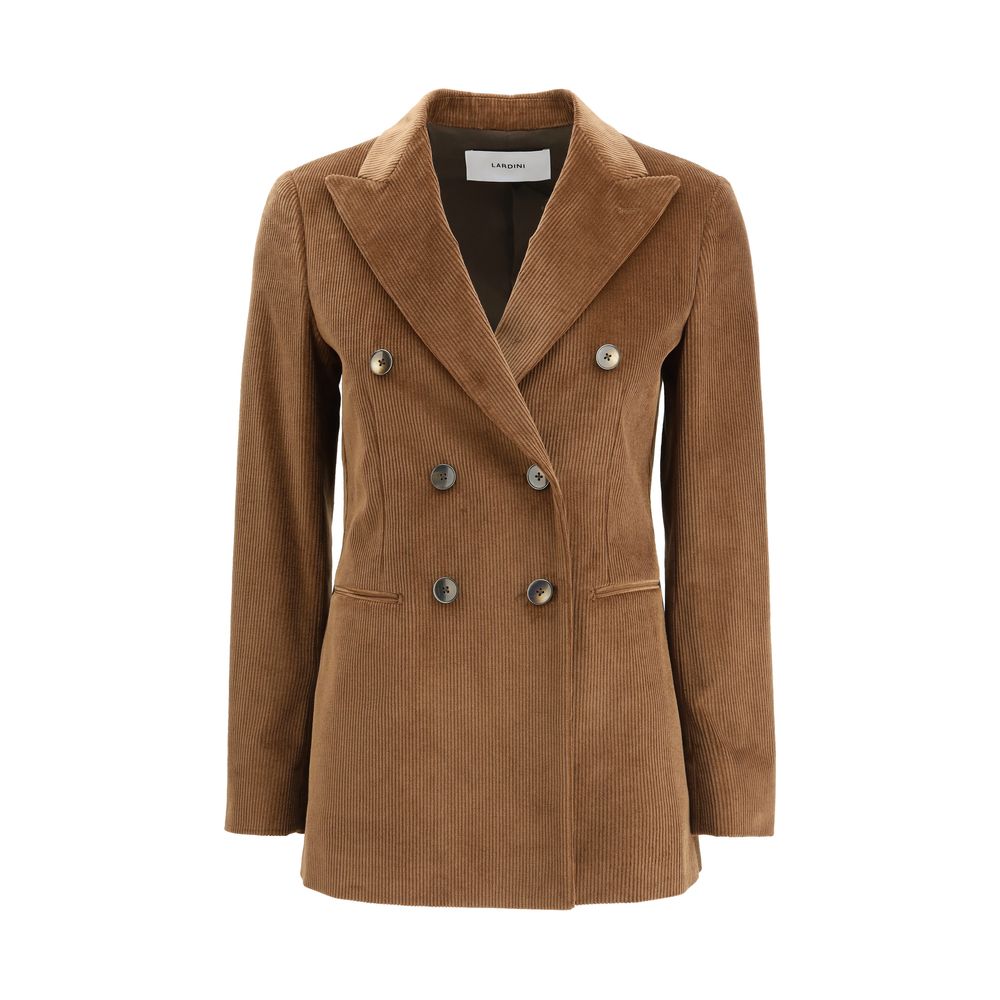 Lardini Brown Cotton Blazer