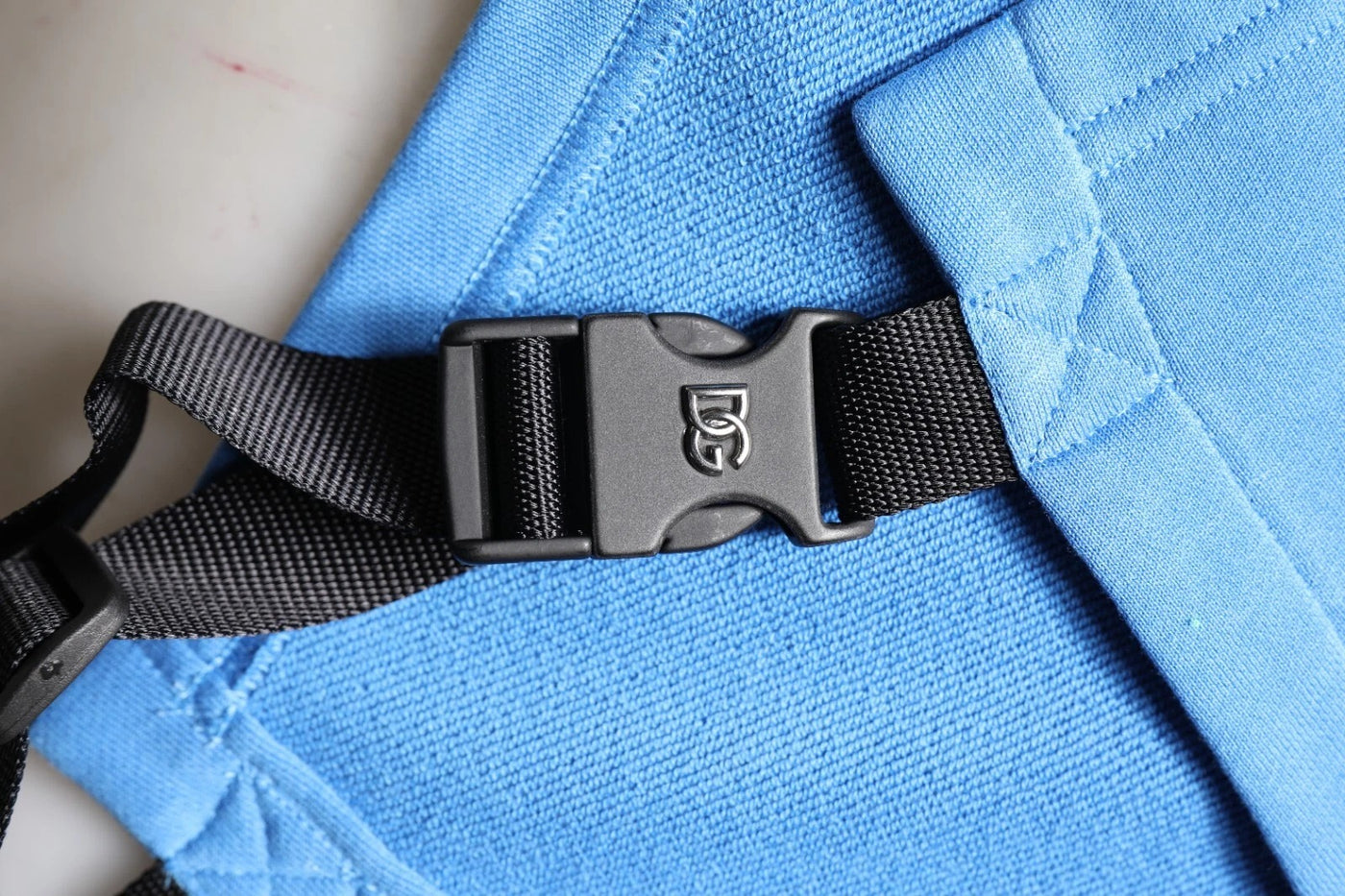 Dolce & Gabbana Blue Cotton Hooded Men Sportswear One Size Vest