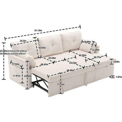 Modular Sectional Sofa L Shaped Modular Couch with Reversible Chaise Modular Sofa Sectional Couch with Storage Seats