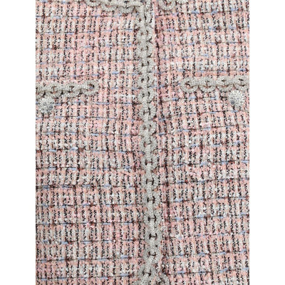 Self-Portrait Multicolor Wool Coat