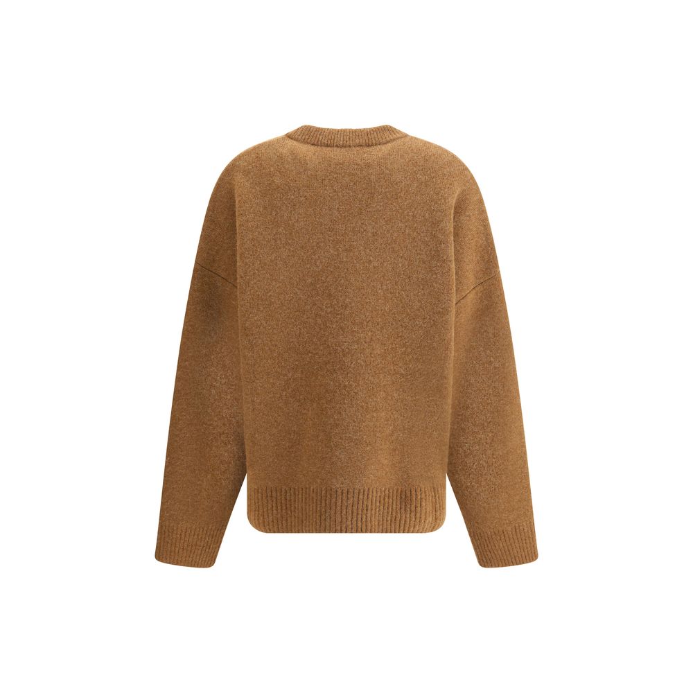 Ami Paris Brown Alpaca Vicugna Pacos Sweatshirt