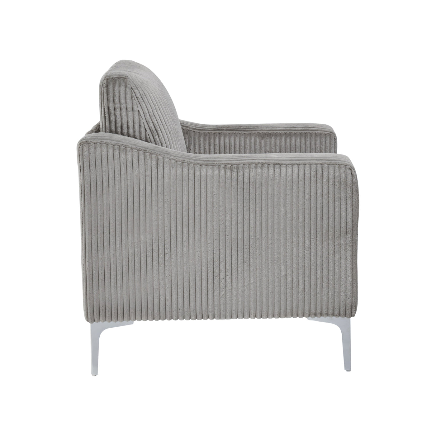 Lounge sofa with armrests that can be assembled,Convertible Sectional Corduroy Sofa,Gray