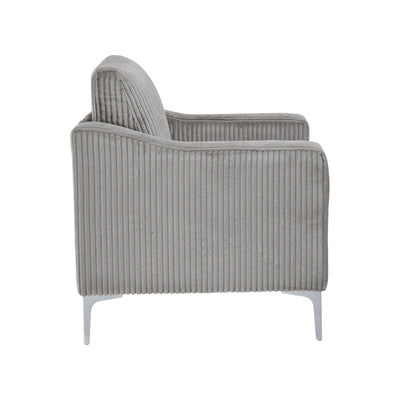 Lounge sofa with armrests that can be assembled,Convertible Sectional Corduroy Sofa,Gray