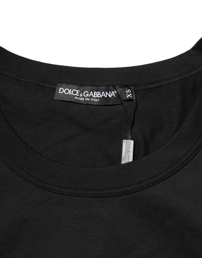 Dolce & Gabbana Black Cotton Sleeveless Underwear Men Tank Top