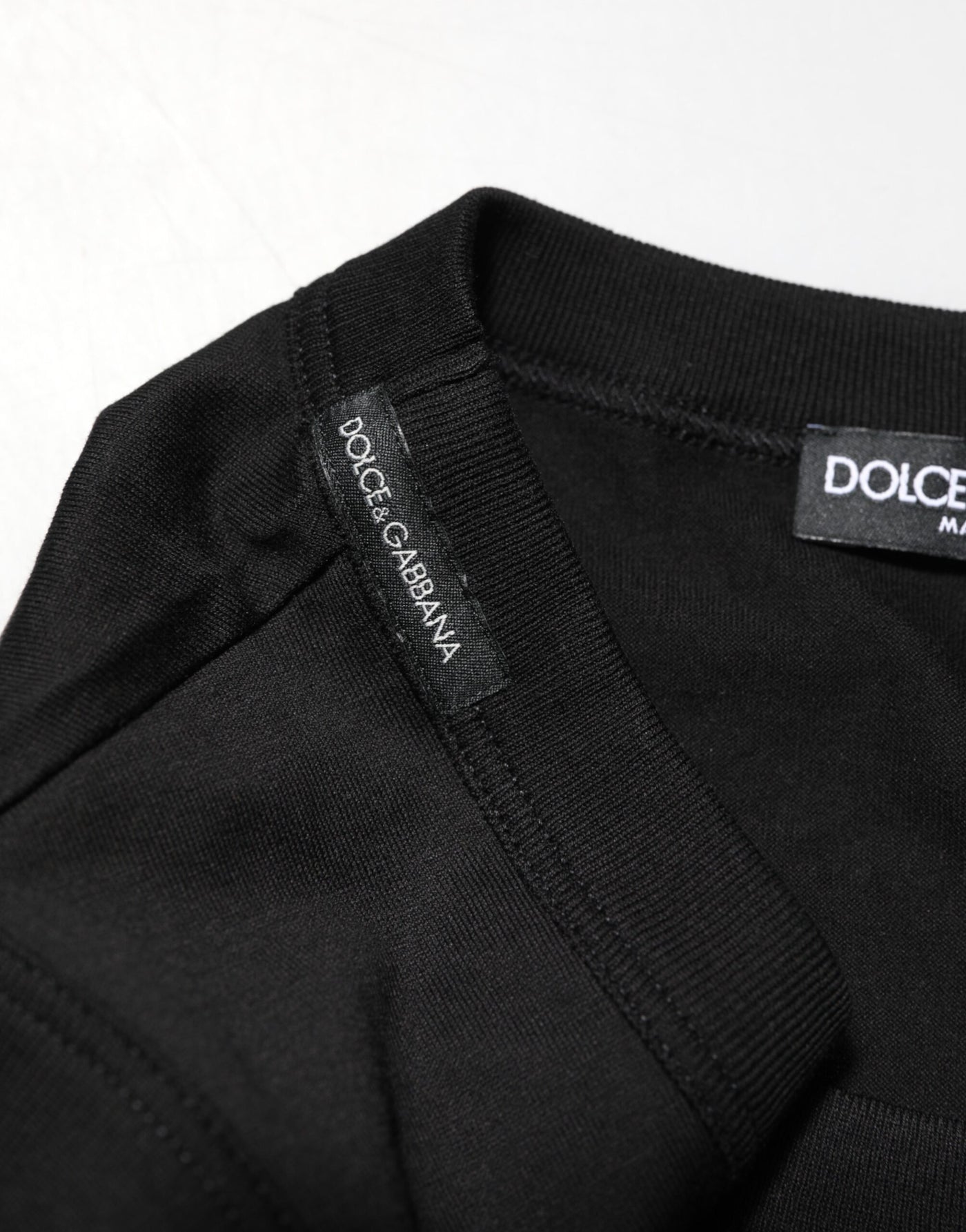 Dolce & Gabbana Black Cotton Sleeveless Underwear Men Tank Top