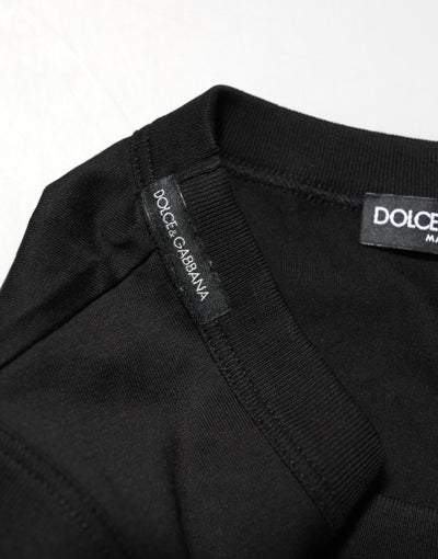 Dolce & Gabbana Black Cotton Sleeveless Underwear Men Tank Top