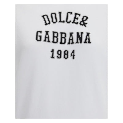 Dolce & Gabbana White Cotton Sweatshirt