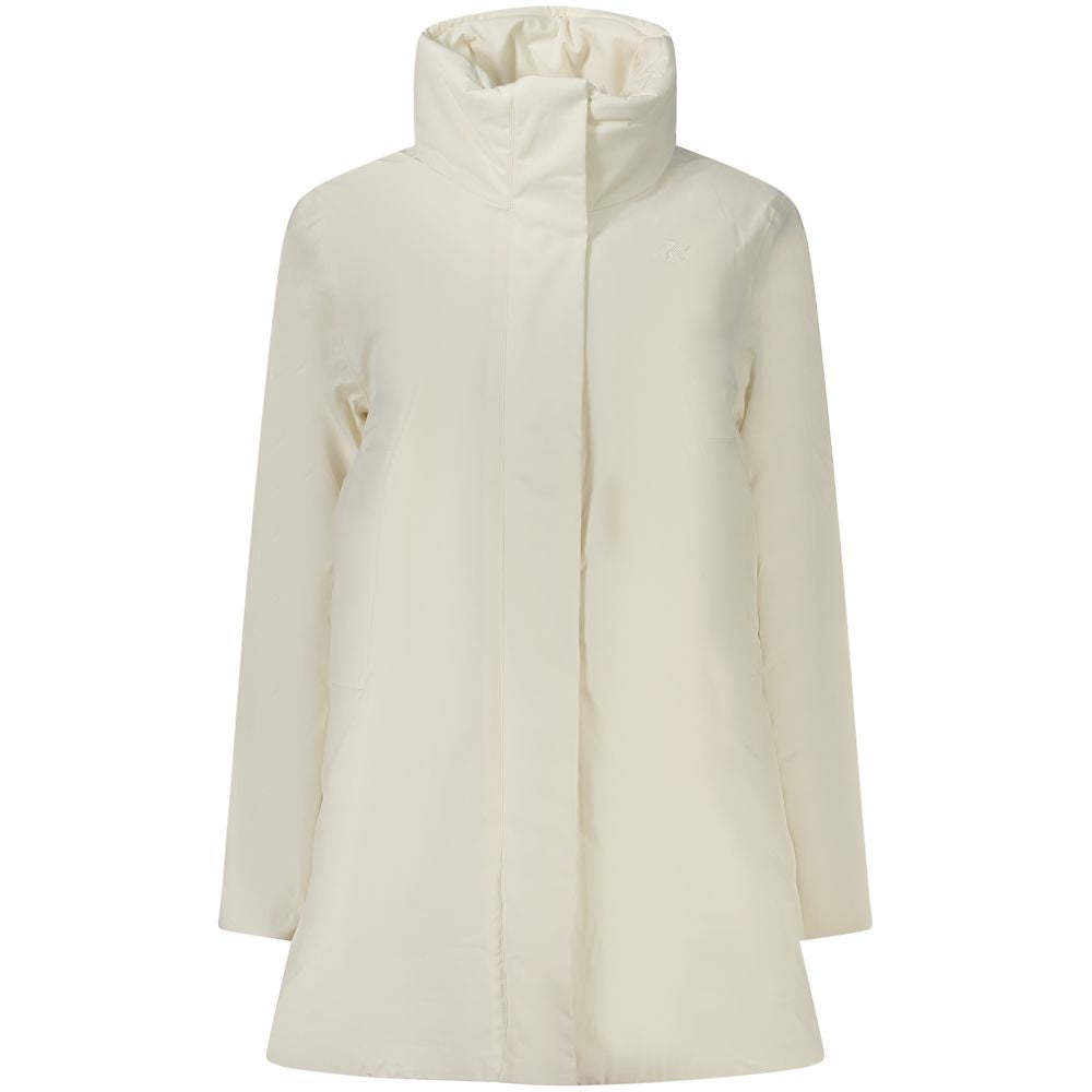 K-WAY White Nylon Jackets & Coat