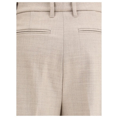 True Royal Beige Wool Casual Pants