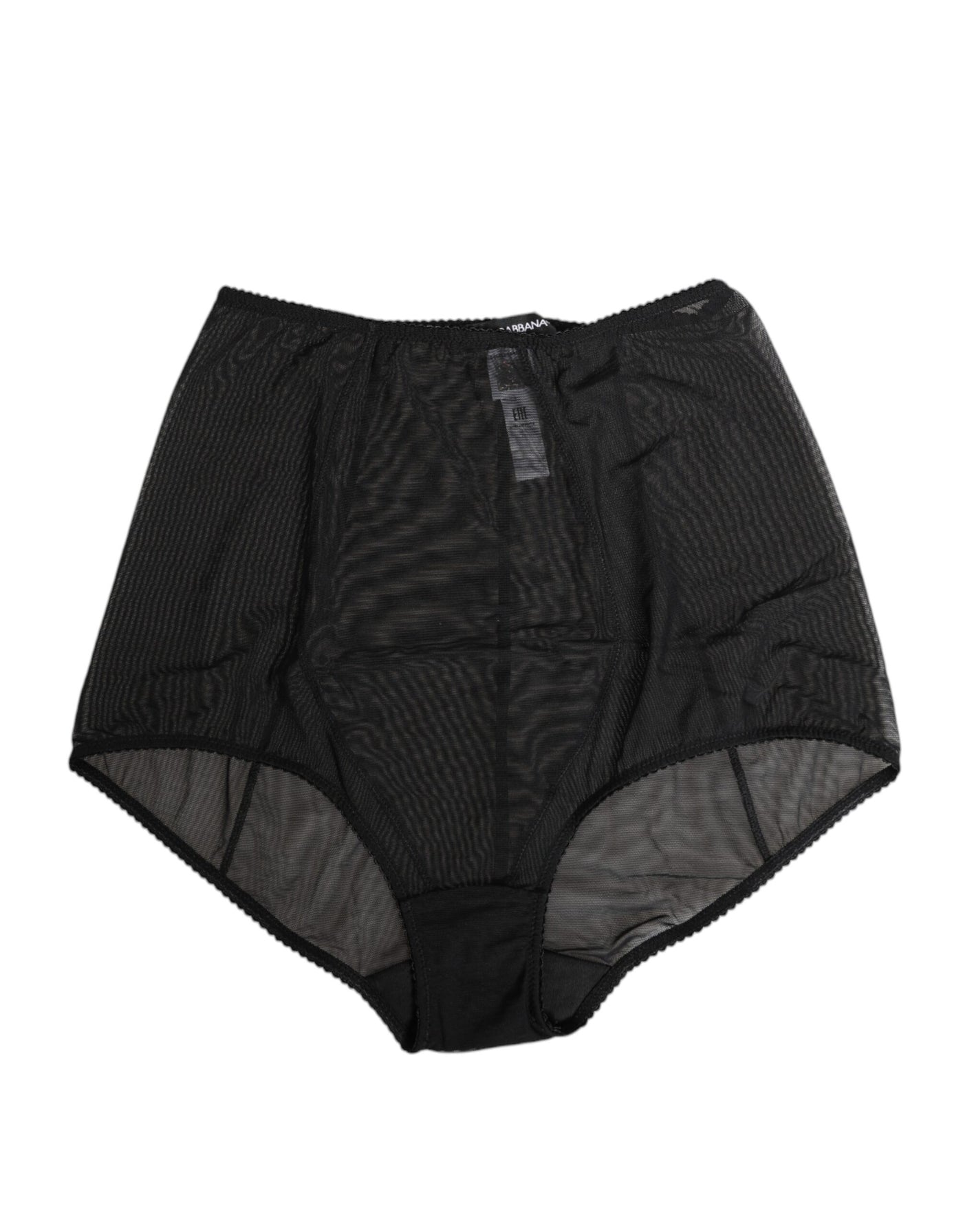 Dolce & Gabbana Black High Waist Mesh Sheer Shapewear Underwear