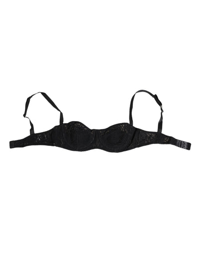 Dolce & Gabbana Black Lace Underwire Bra Lingerie Underwear