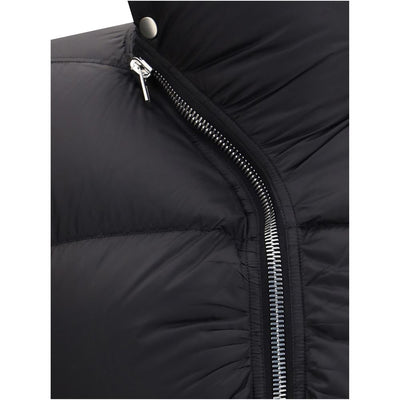 Rick Owens Black Polyamide Jackets And Coat