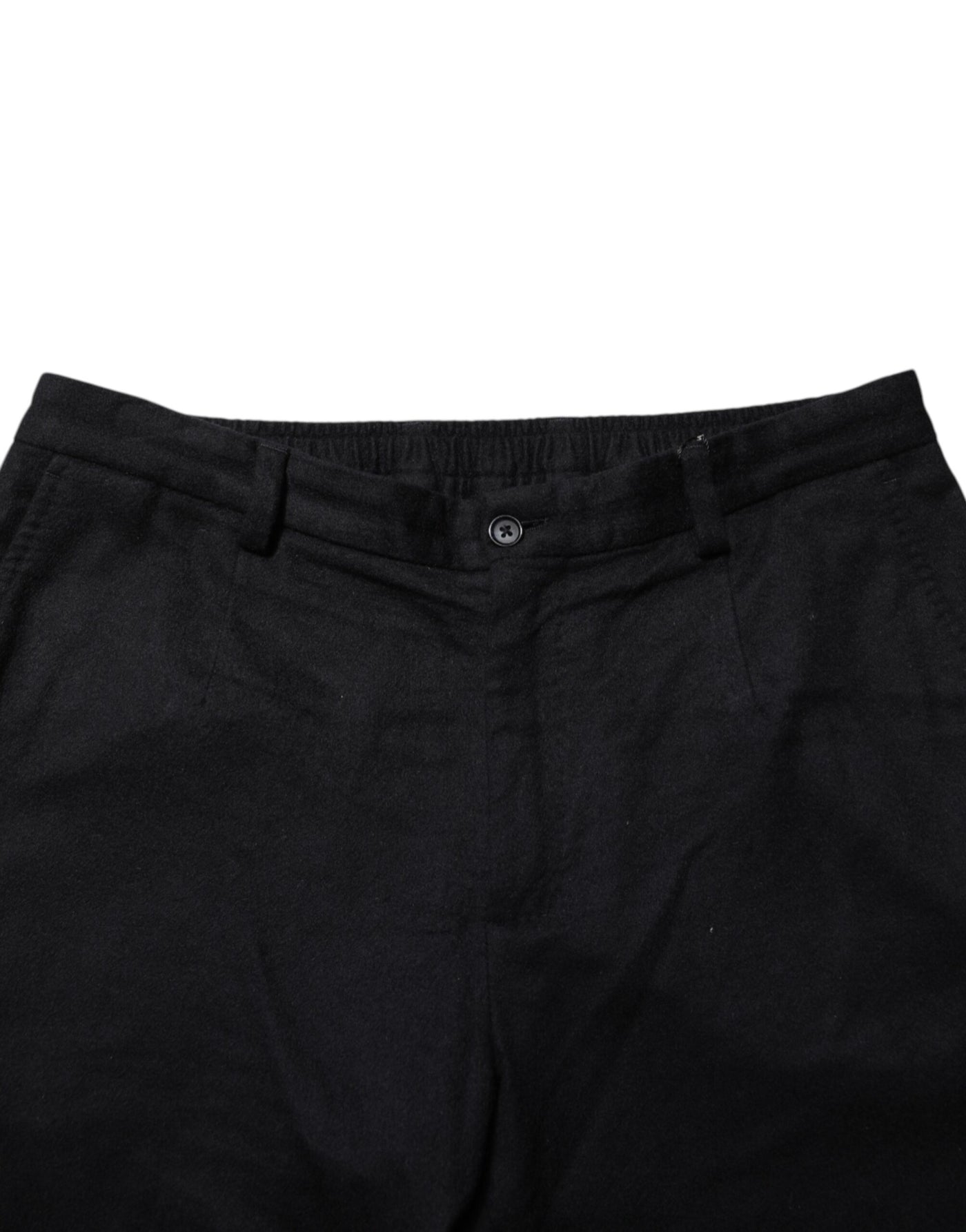 Dolce & Gabbana Black Cashmere Dress Formal Men Trouser Pants