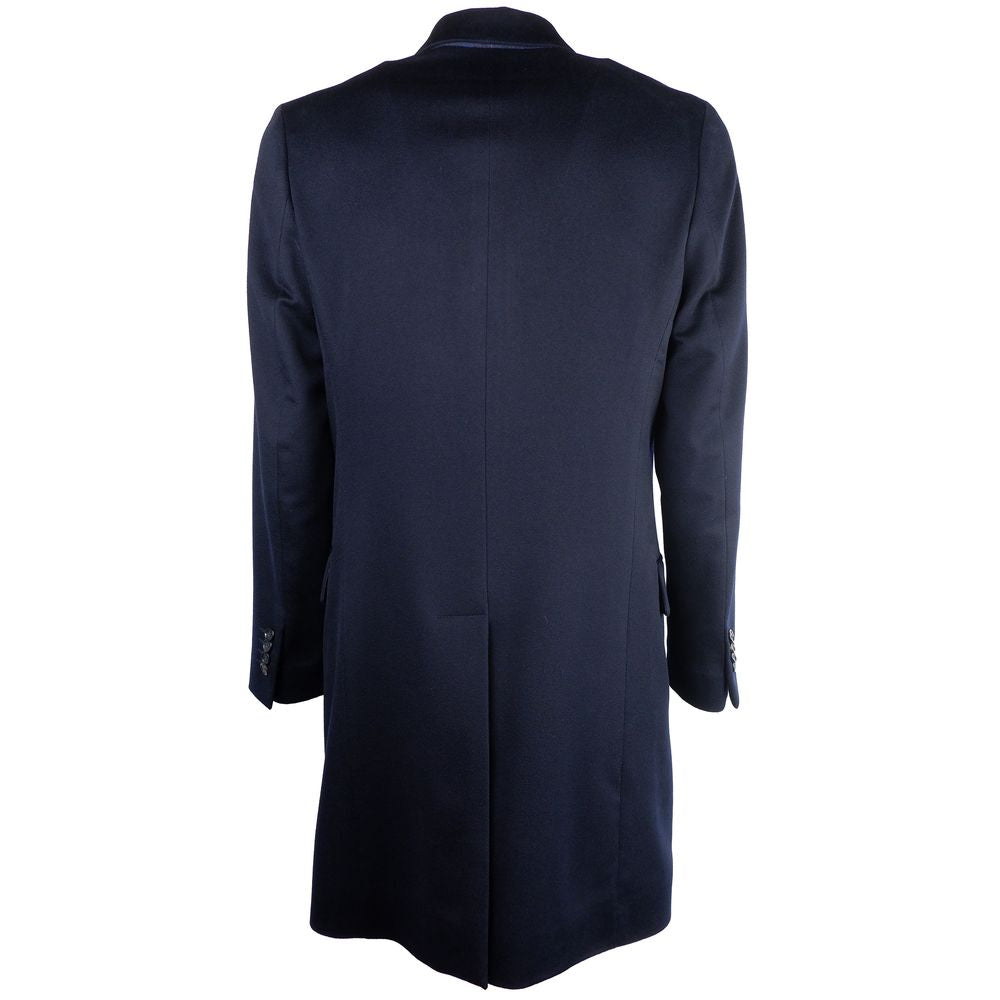 Made in Italy Blue Cashmere Men Jacket