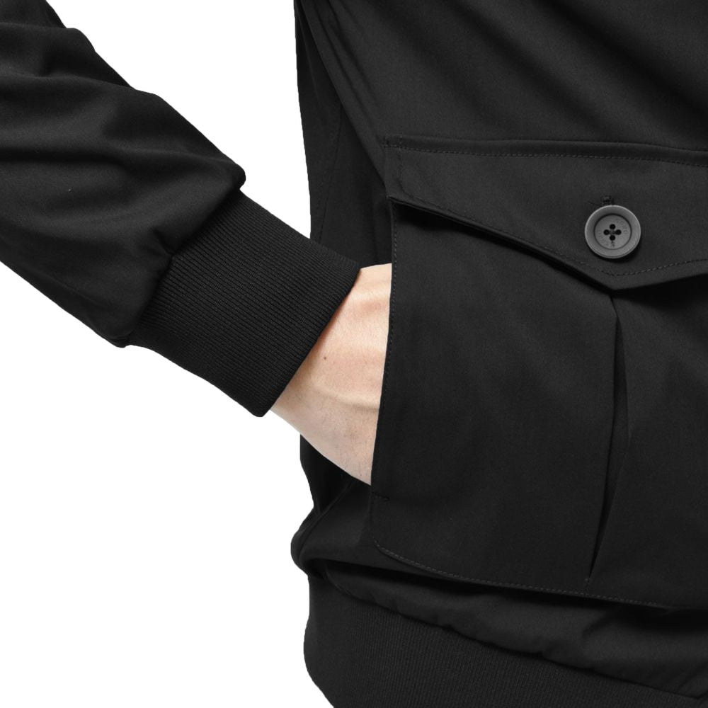 Herno Black Wool Men Jacket