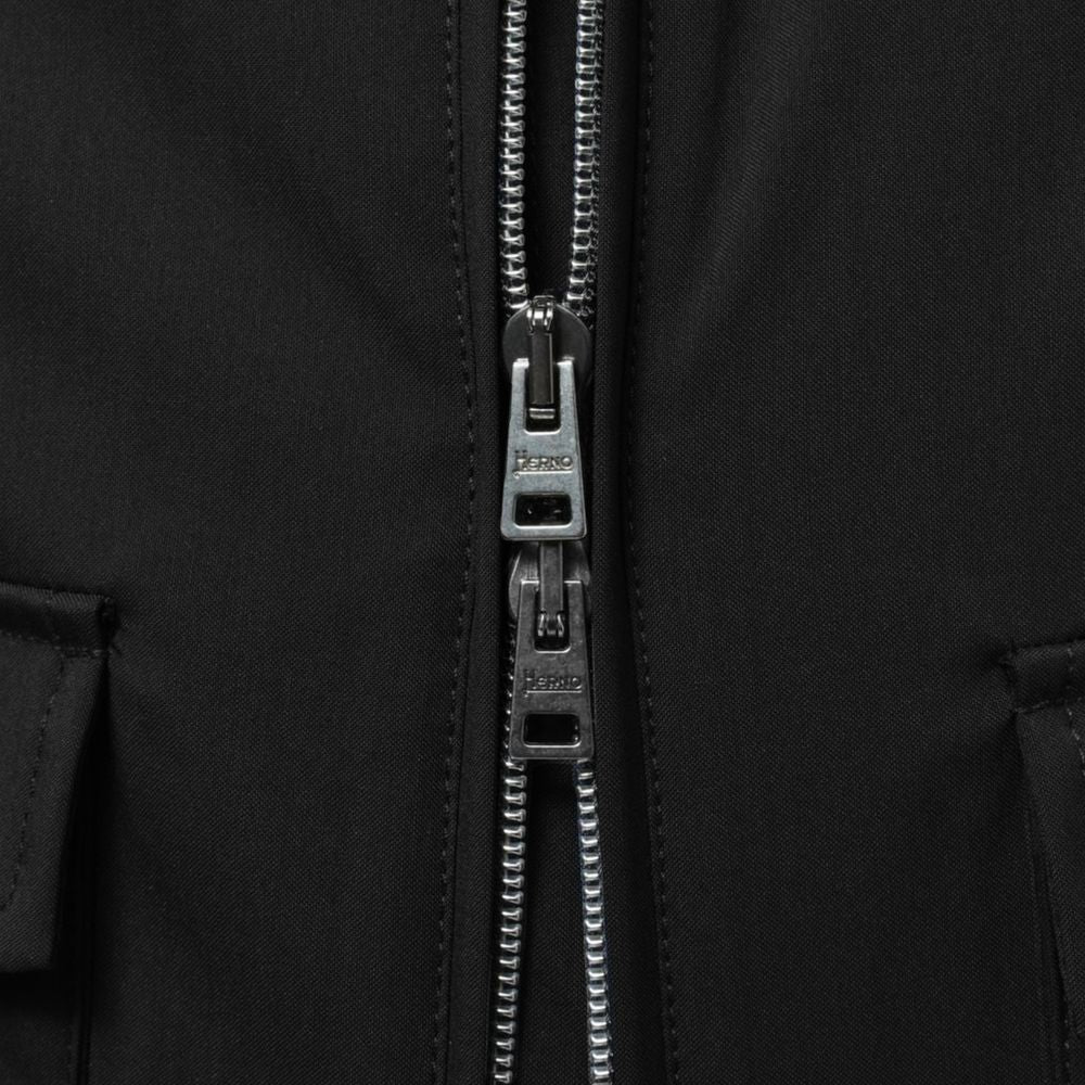 Herno Black Wool Men Jacket