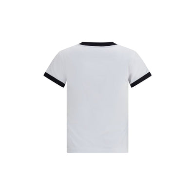 Ganni White Cotton T-Shirt