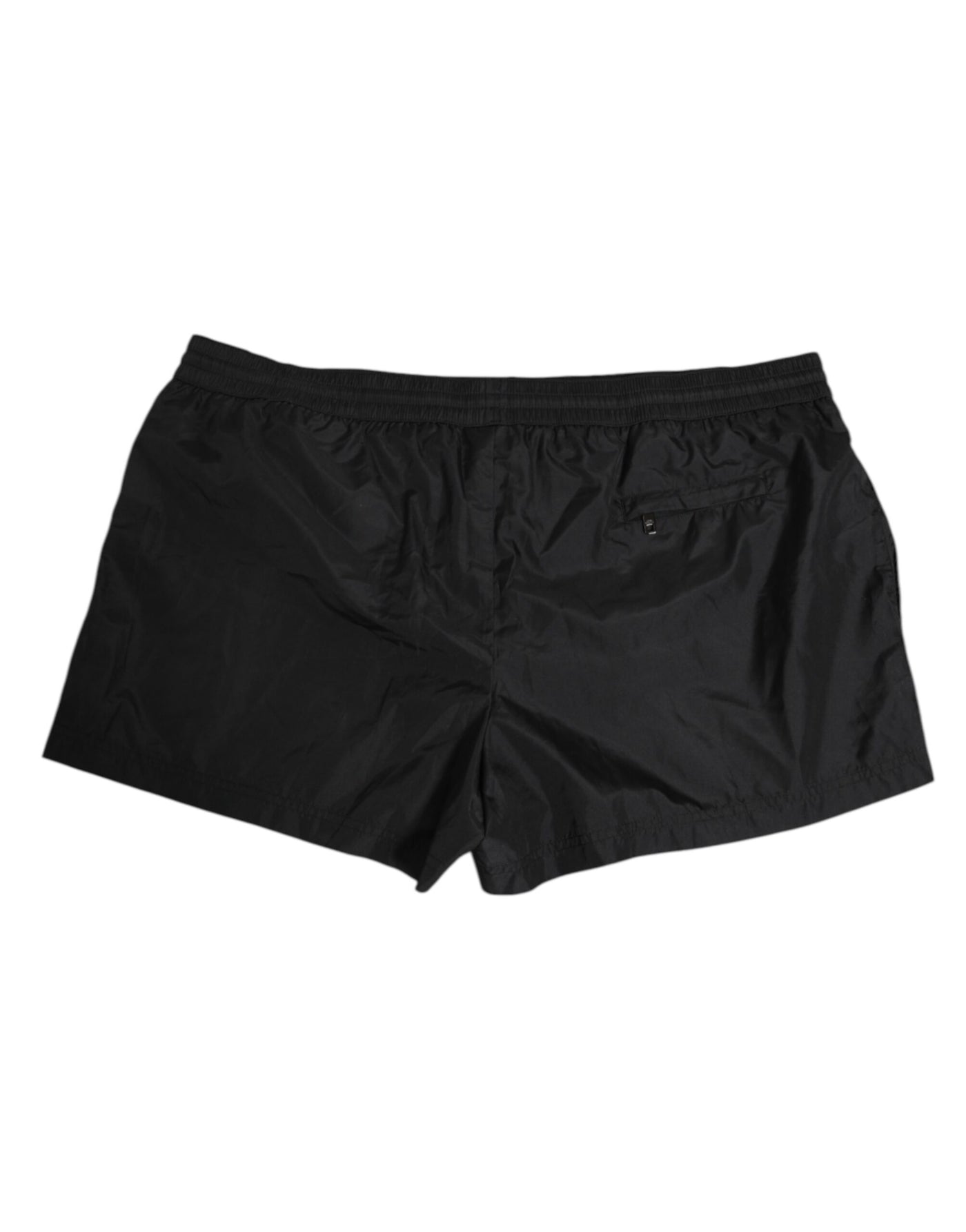 Dolce & Gabbana Black Logo Polyester Beachwear Shorts Swimwear